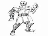 Mortal Kombat Coloring Pages Subzero Colouring Getcolorings Getdrawings sketch template