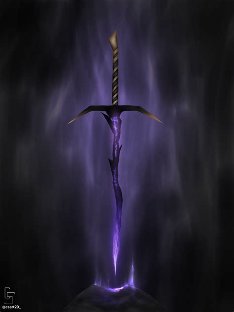 artstation magical sword concept art