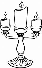 Candle Coloring Pages sketch template