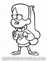 Mabel Gravity Falls Dipper sketch template