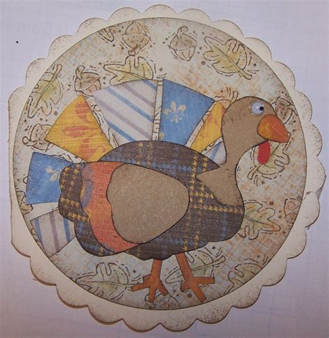 turkey paper piecing circle card paper piecing paper hearts art