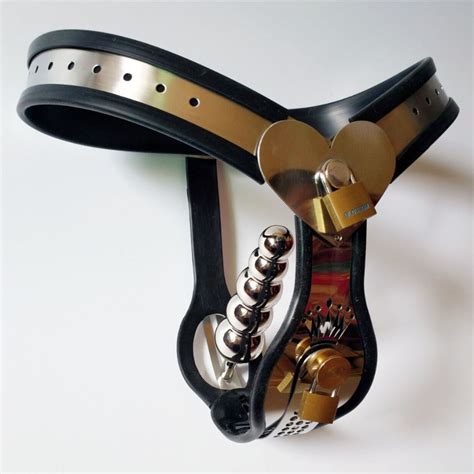 Female Chastity Belt Love Shape Y Type Stainless Steel