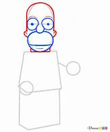 Simpsons Lego Draw Homer Simpson Webmaster Drawdoo sketch template