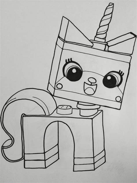 colouring page unikitty  lego  coloring pages unikitty