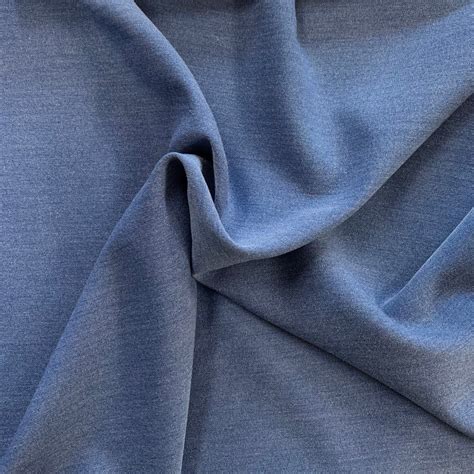 poly viscose spandex denim blue sold   metre kayes textiles