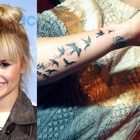 Demi Lovato And Her New Very Creative Bird Tattoos