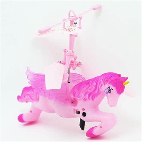 pcs flying pink unicorn drone  hovering helicopter aircraft toys  chirldren gift  rc