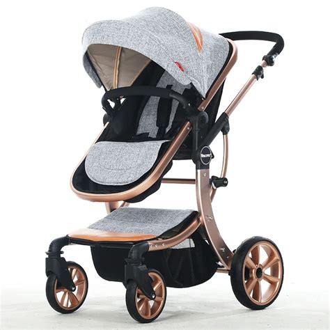luxury baby stroller    brands high landscape baby carriage