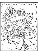 Coloring Birthday Happy Mom Pages Comments sketch template