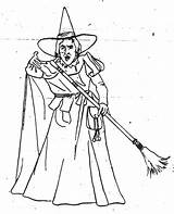 Witch Wicked Coloring Getdrawings sketch template