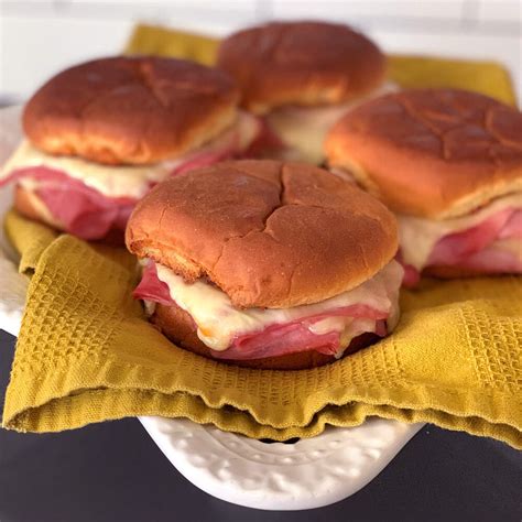 hot ham and cheese sandwich on a bun recipe bar s foods