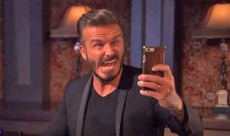 video jimmy kimmel challenges david beckham to take an ugly selfie