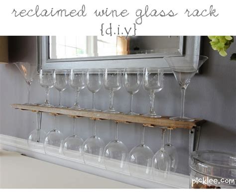 Reclaimed Wine Glass Rack {diy} Picklee