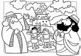 Babel Tower Coloring Pages Bible Story Kids Printables Preschool Torre Para Drawing Sunday School Colorear Color Church Printable Cn Building sketch template