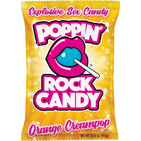 rock candy poppin rock candy explosive oral sex candy orange cream