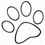 Paw Dog Outline Print Clipart Outlined Stock Wolf Coloring Clipartmag Getdrawings Drawing Clipground Cliparts Depositphotos sketch template