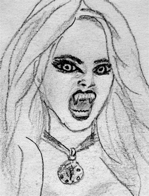 vampire vampire drawings skull girl tattoo face sketch