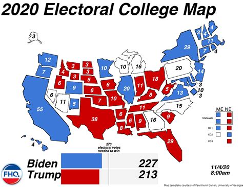 Frontloading Hq The Electoral College Map 11 4 20 Results