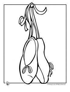 ballet shoes coloring page dance arts classroom projects coloring