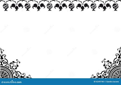 frame black  white stock illustration image  background