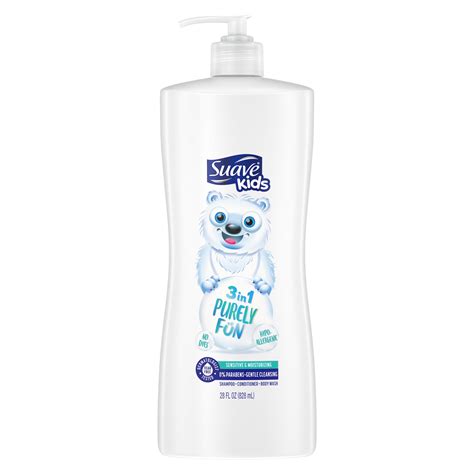 suave kids    shampoo conditioner body wash purely fun  oz