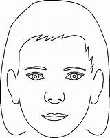 Coloring Painting Face Templates Faces Outline Pages Blank Template Printable Paint Human Girl Color Visage Coloriage Colour Practice Para Clipart sketch template