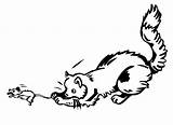 Cat Mouse Chasing Clipart Catching Drawing Cliparts Clip Library Gif sketch template