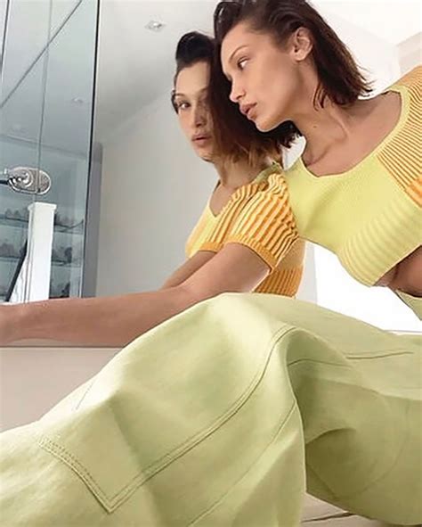 bella hadid poses nude for a jacquemus campaign shoot via facetime