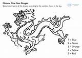 Dragon Chinese Coloring Year Color Number Colouring Activities Pages Numbers Teaching Twinkl Sheet Primary Printable Kids Template Preschool Children Sketch sketch template