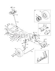 wxks troy bilt bronco lawn tractor  parts lookup  diagrams partstree