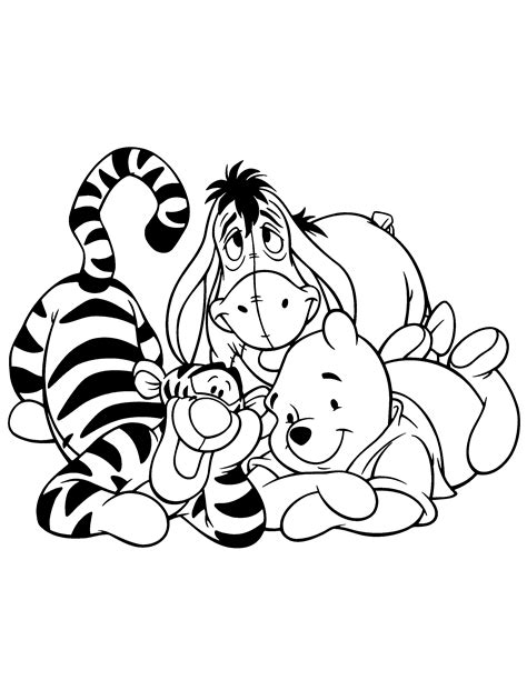 coloring page winnie  pooh coloring pages