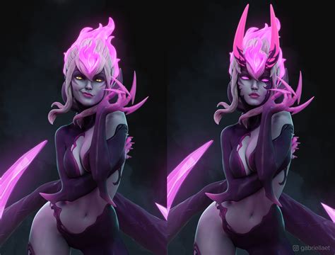 evelynn league  legends collectible fan art zbrushcentral