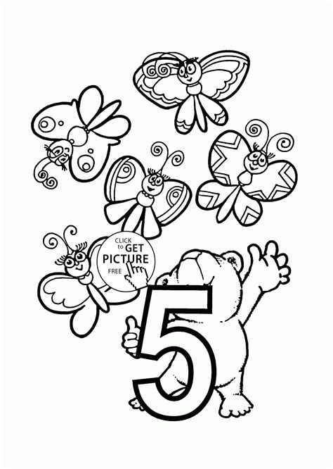 number  coloring pages  preschoolers counting numbers printables