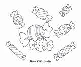 Coloring Printable Candies Kids Party Food Calendar Shinekidscrafts sketch template