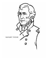 Zachary Taylor Coloring Presidents President Printables Usa Pages Sheets 1849 1850 American sketch template