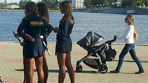 Russian Policewomen To Be Punished For Short Sexy Skirts
