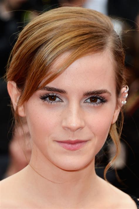 Emma Watson Messy Updo Emma Watson Looks Stylebistro