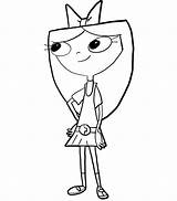 Coloring Pages Ferb Phineas sketch template