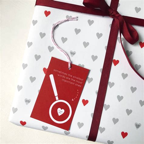 Mini Love Messages Valentine S Day Wrapping Paper Set By Clara And Macy