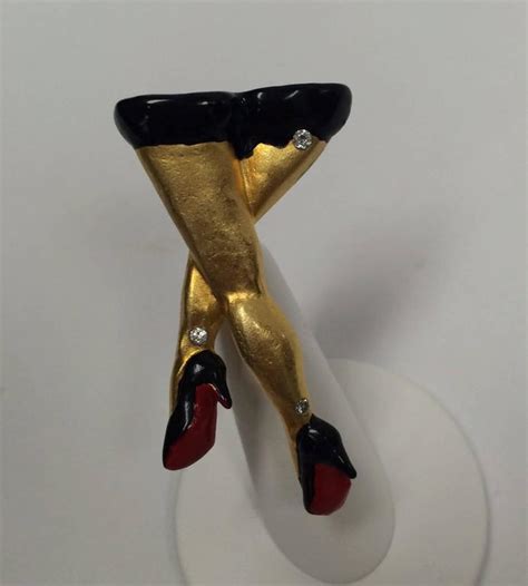 sexy legs brooch pin for sale at 1stdibs