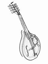 Mandolin Drawing Paintingvalley sketch template