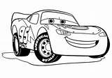 Coloring Mcqueen Lightning Pages Kids sketch template