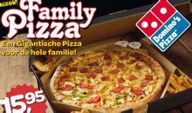 dominos komt met family pizza