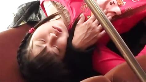 cute asian fucked and fondled on the train