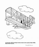 Airplane Avion Coloriage Brothers Wright Coloringhome sketch template