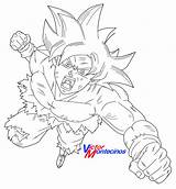 Goku Instinct Ultra Lineart Deviantart sketch template