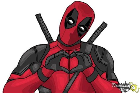 draw deadpool drawingnow