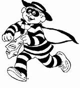 Hamburglar Mcdonald Hamburgler Suspects Sought Heist Robbers Cops Sketch sketch template