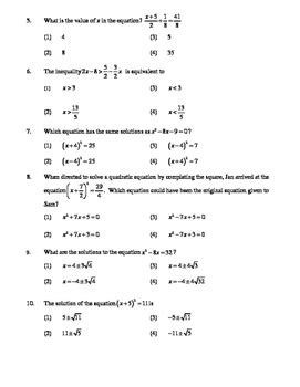 solving equations  inequalities review answer key tessshebaylo