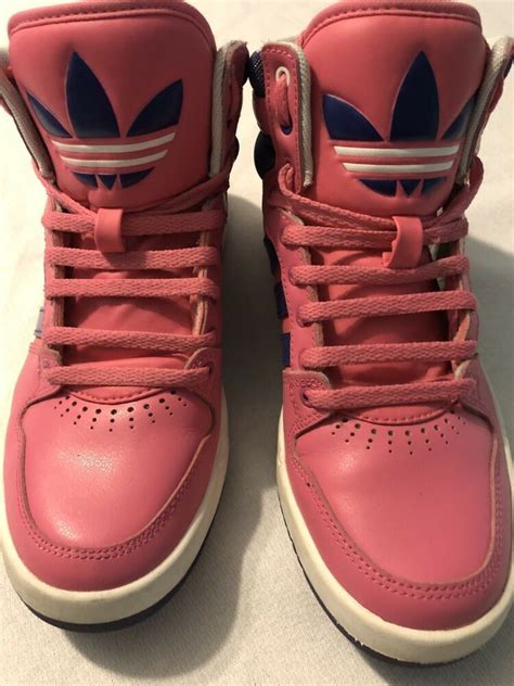 adidas ortholite womens pink purple white logo  top sneakers size  mint adidas running